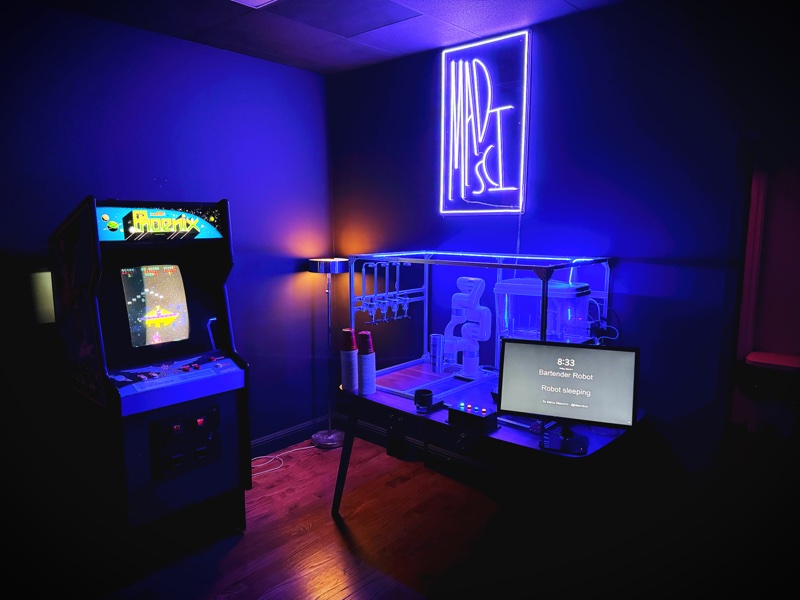 Bartender robot and arcade