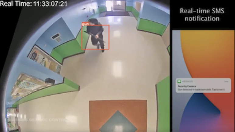 Weapon detection AI model demo